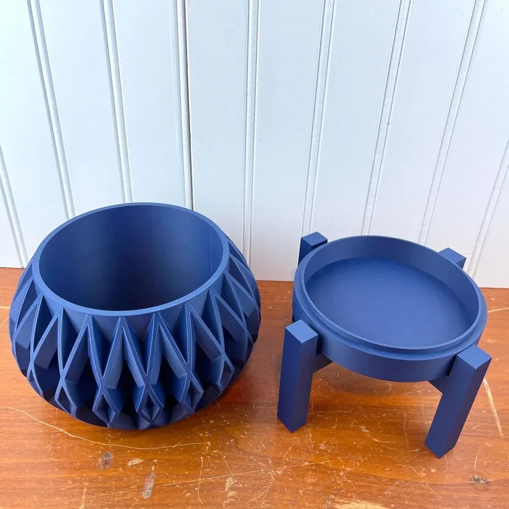 Orik Planter Pot w/ Drainage Hole and Drip Tray, Houseplants